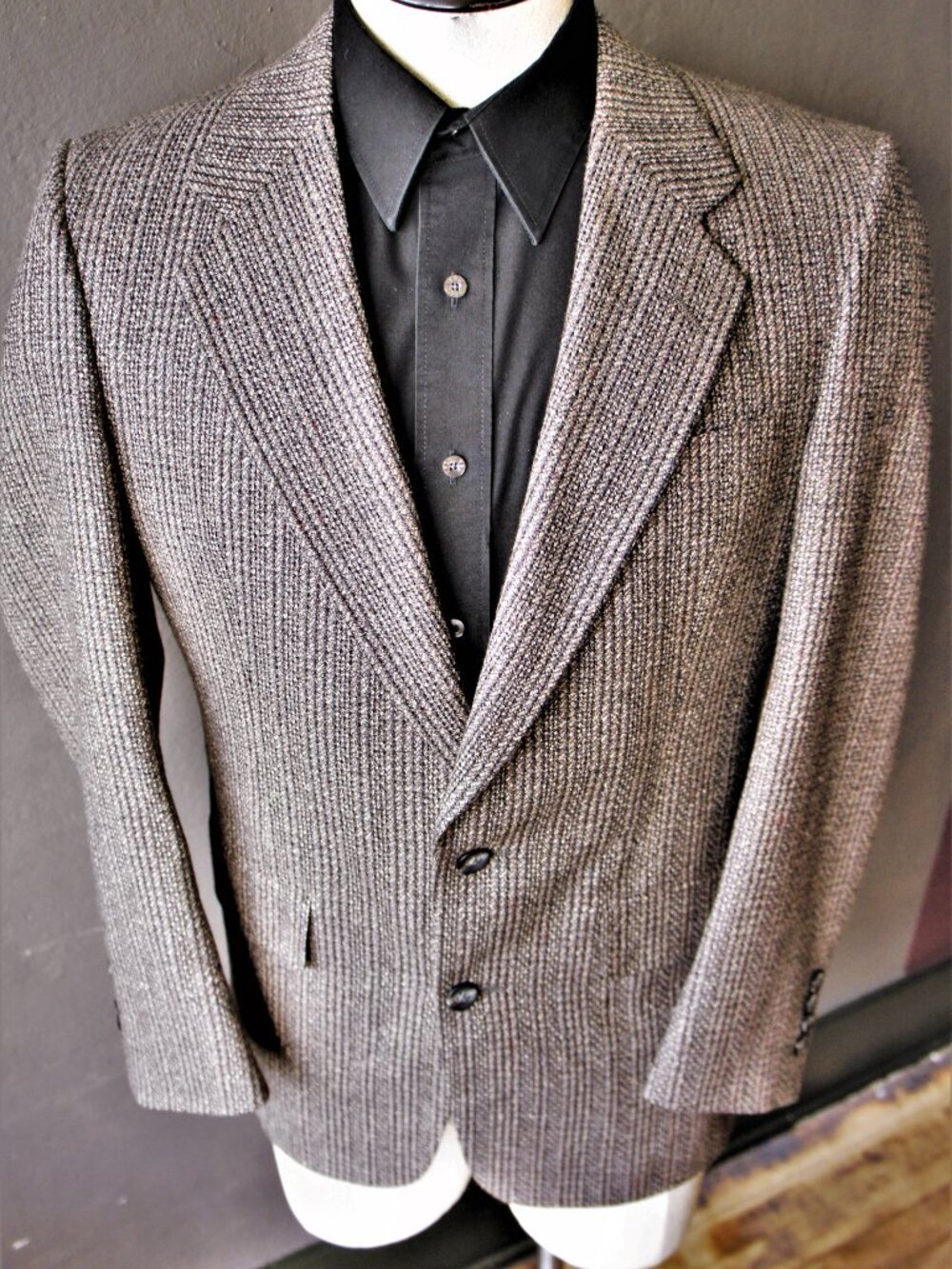 Vintage Christian Dior Tweed Blazer/ Sport Coat/ Size 40
